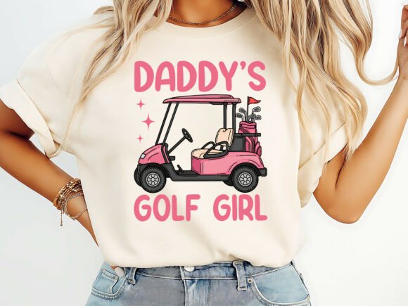 Celebrate Dad with the Daddy’s Golf Girl Father's Day T-Shirt Design