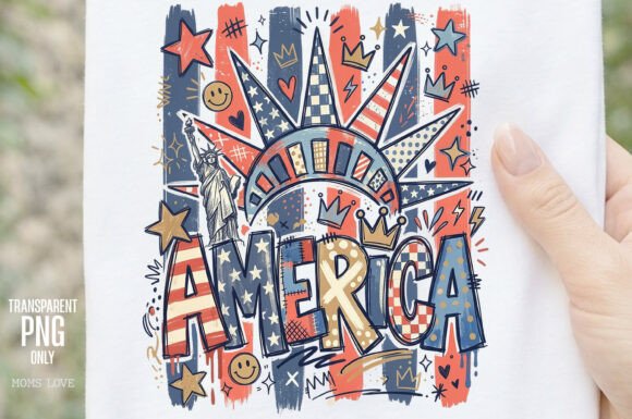 Celebrate Freedom with America Statue of Liberty PNG Design