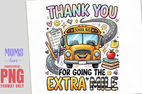 Celebrate School Heroes with the Extra Mile PNG Design