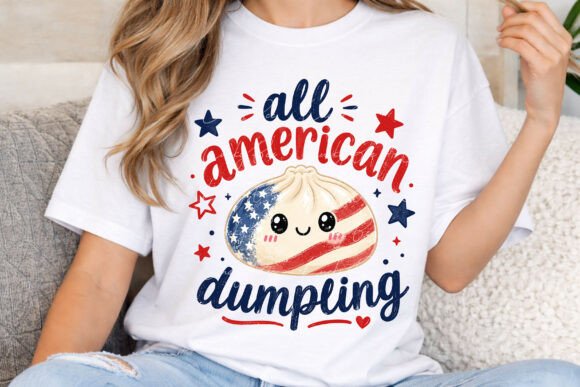 Celebrate Your Love for Snacks and Stripes with All American Dumpling PNG