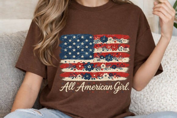 Floral USA Flag Design: The Perfect Patriotic PNG