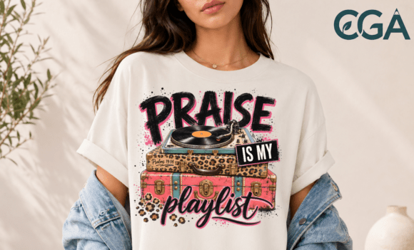 Praise is My Playlist Retro PNG: A Designer's Guide to Faith-Based Vintage Graphics
