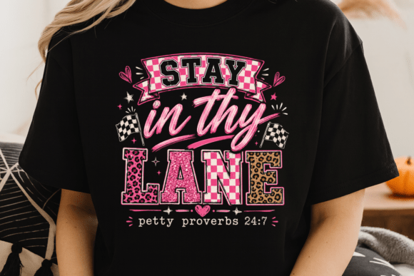 Stay in Thy Lane Checkered PNG: A Bold Design Asset for Creative Projects