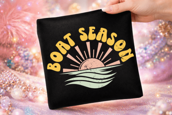 Styling the Nautical Summer Boat Season PNG Tshirt Design